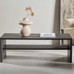 Fjôrd Salontafel Telemarket Zwart 110x50cm