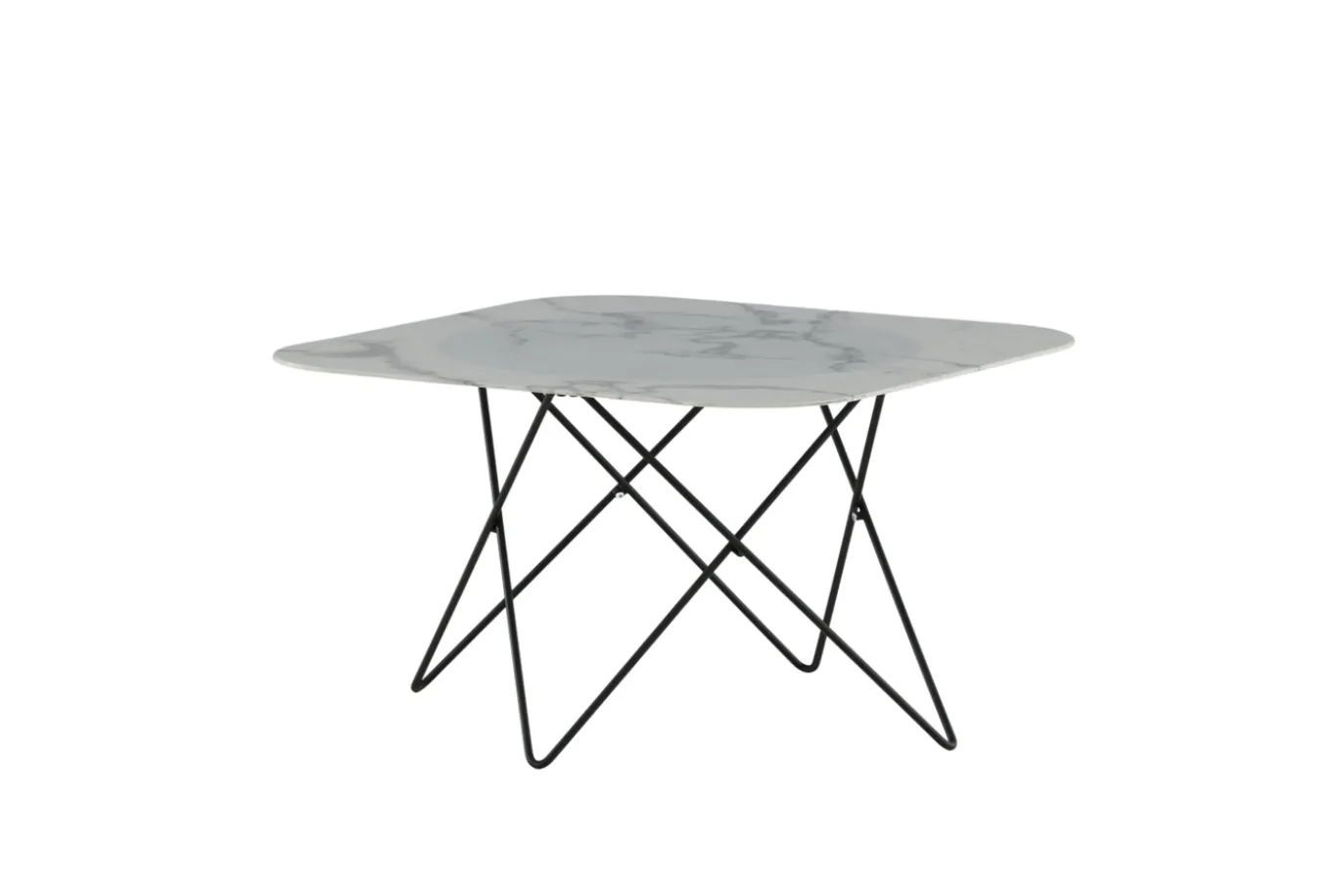 Fjôrd Salontafel Tristar Wit Glas Marmer