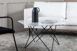 Fjôrd Salontafel Tristar Wit Glas Marmer