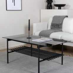 Fjôrd Salontafel Von Zwart Smoked Glas