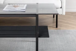 Fjôrd Salontafel Von Zwart Smoked Glas