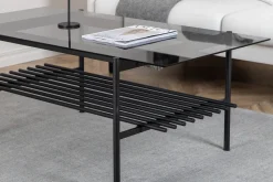 Fjôrd Salontafel Von Zwart Smoked Glas