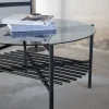 Fjôrd Salontafel Von Zwart Smoked Glas Ø80cm