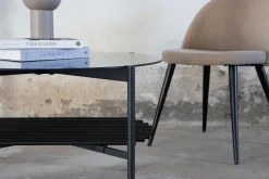 Fjôrd Salontafel Von Zwart Smoked Glas Ø80cm