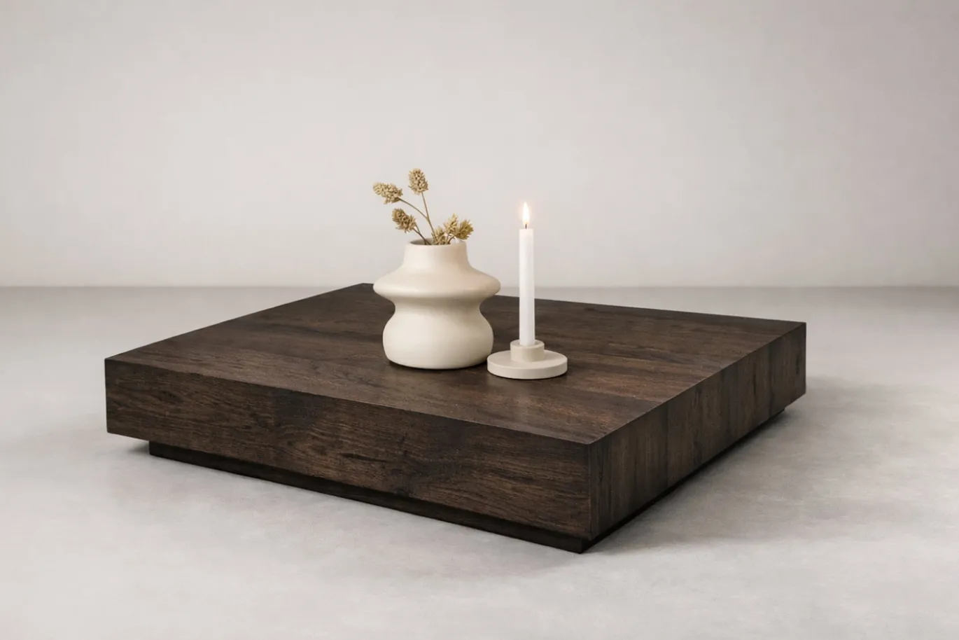 Fjôrd Salontafel York Donkerbruin MDF 80x80cm
