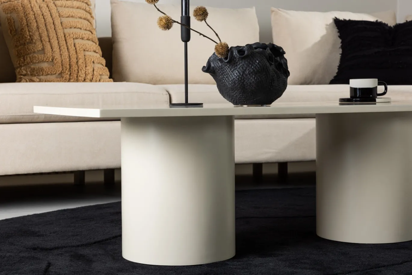 Fjôrd Salontafel Zandvika Beige Glossy