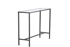 Fjôrd Sidetable Dipp Zwart Metaal/Glas