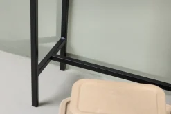 Fjôrd Sidetable Dipp Zwart Metaal/Glas