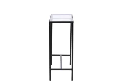 Fjôrd Sidetable Dipp Zwart Metaal/Glas