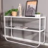 Fjôrd Sidetable Rocker Wit/Grijs Smokey Glas