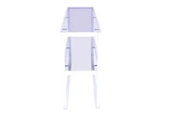 Fjôrd Sidetable Rocker Wit/Grijs Smokey Glas