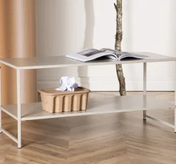 Fjôrd Sidetable Staal Beige