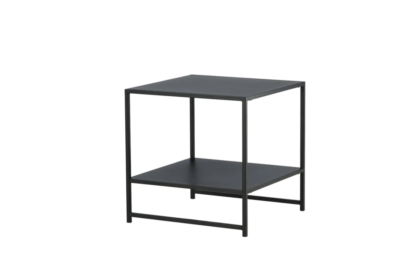 Fjôrd Sidetable Staal Zwart 50x50cm