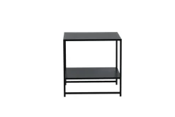 Fjôrd Sidetable Staal Zwart 50x50cm