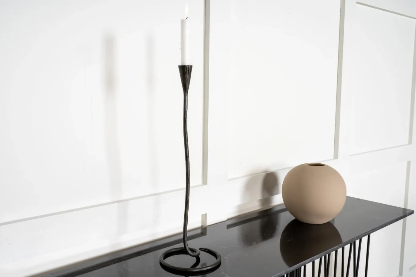 Fjôrd Sidetable Stone 130cm Artifical Zwart