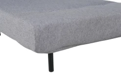 Fjôrd Slaapfauteuil Vicky Single Zwart Staal Grijs Stof