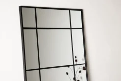 Fjôrd Spiegel Lake Mat Zwart Glas 90x180cm