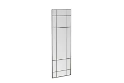 Fjôrd Spiegel Lake Mat Zwart Glas 90x180cm