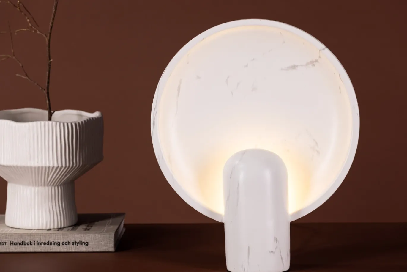 Fjôrd Tafellamp Angers Lichtgrijs Marmer