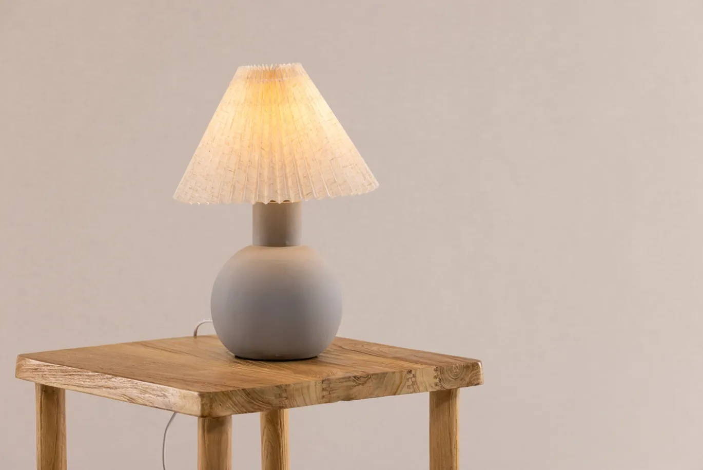 Fjôrd Tafellamp Älvsborg Grijs ⌀25cm
