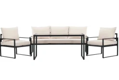 Fjôrd Tuinset Catania Zwart/Beige
