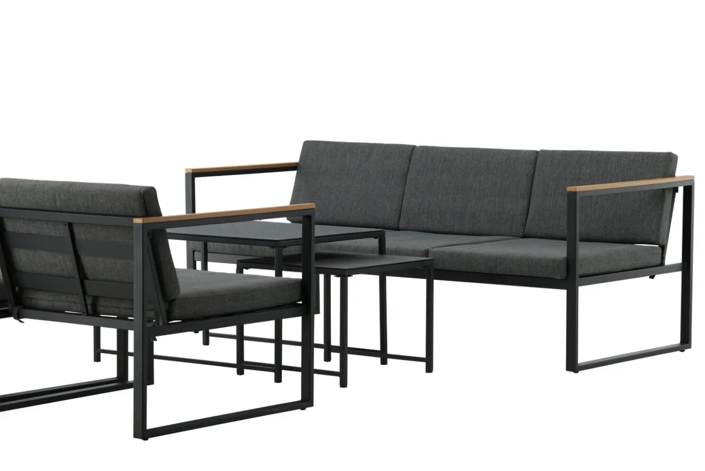 Fjôrd Tuinset Dakar Grijs/Zwart