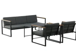 Fjôrd Tuinset Dakar Grijs/Zwart