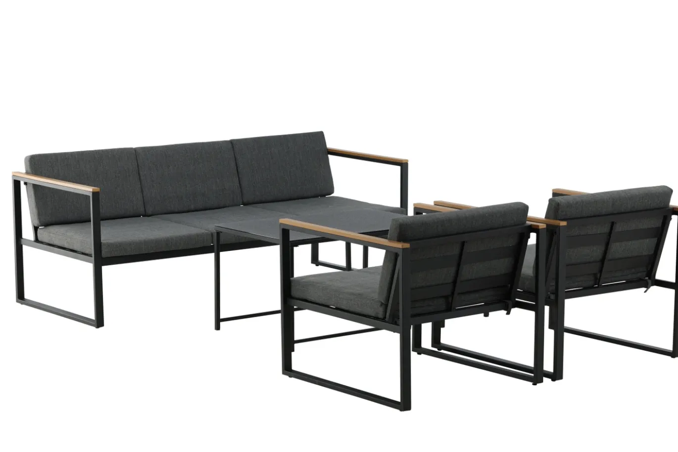 Fjôrd Tuinset Dakar Grijs/Zwart