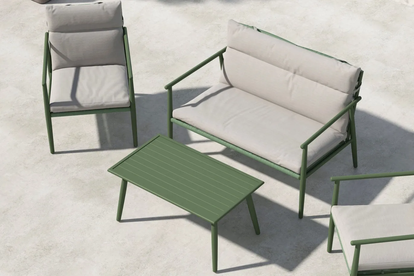 Fjôrd Tuinset Mazzaro Groen/Beige