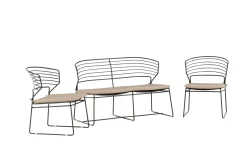 Fjôrd Tuinset Milano Aluminium Zwart Zand