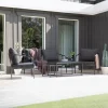 Fjôrd Tuinset Sopot Set- Zwart/Grijs Staal