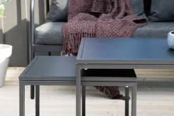Fjôrd Tuinset Sopot Set- Zwart/Grijs Staal