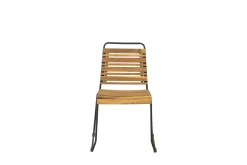 Fjôrd Tuinstoel Bois Naturel Acaciahout/Staal