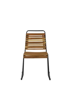 Fjôrd Tuinstoel Bois Naturel Acaciahout/Staal