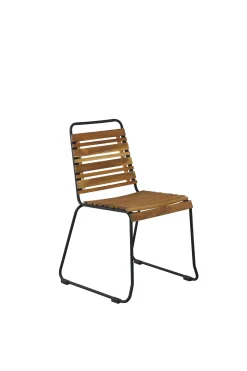 Fjôrd Tuinstoel Bois Naturel Acaciahout/Staal