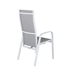 Fjôrd Tuinstoel Copacabana Wit/Grijs