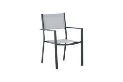 Fjôrd Tuinstoel Copacabana Zwart/Grijs