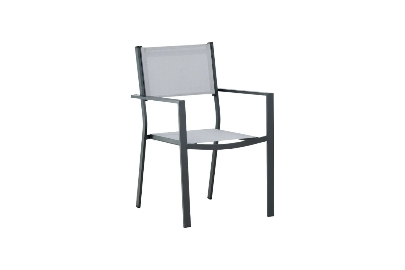 Fjôrd Tuinstoel Copacabana Zwart/Grijs