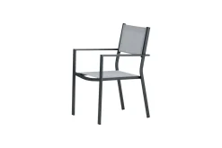 Fjôrd Tuinstoel Copacabana Zwart/Grijs