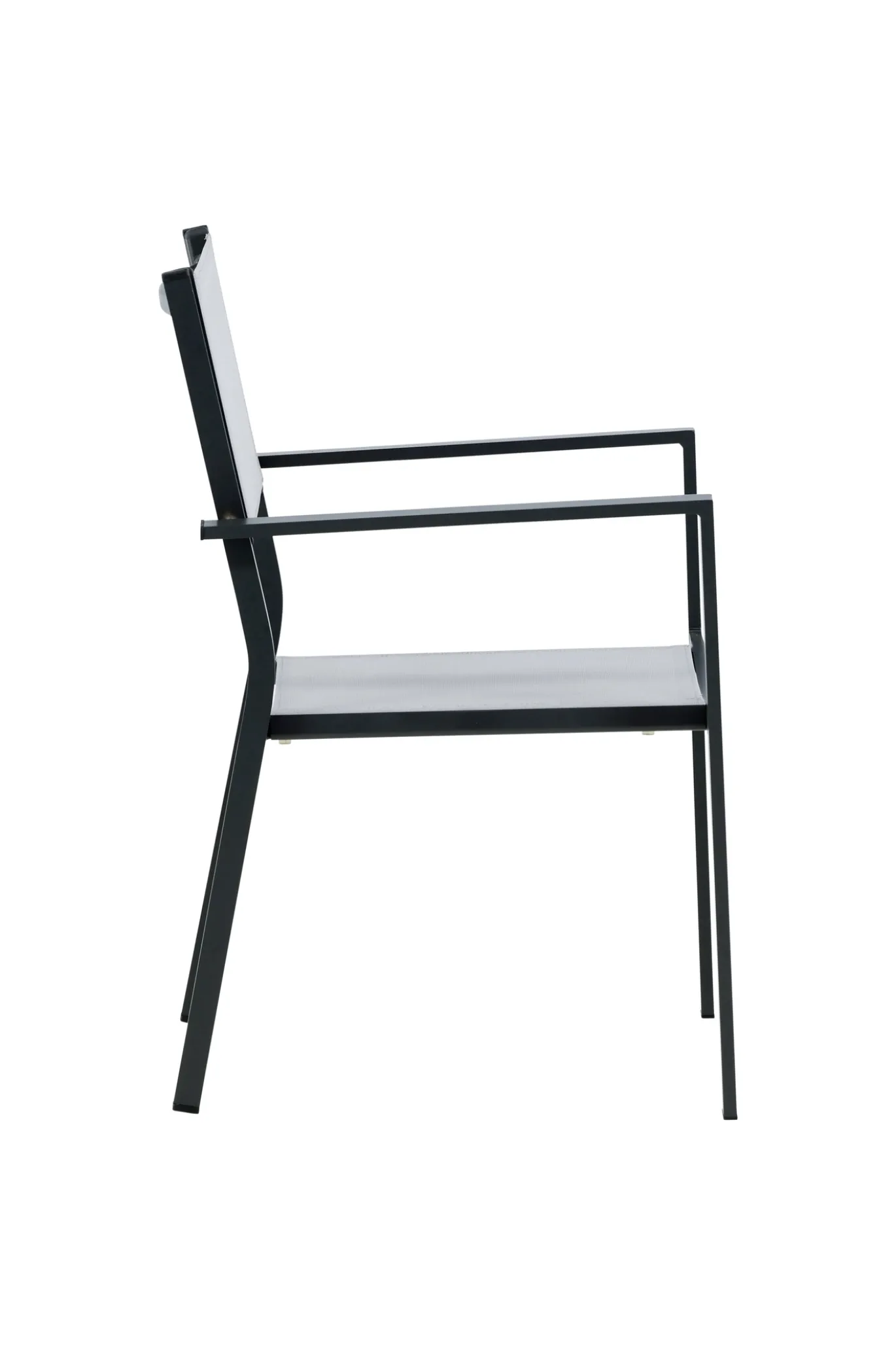 Fjôrd Tuinstoel Copacabana Zwart/Grijs
