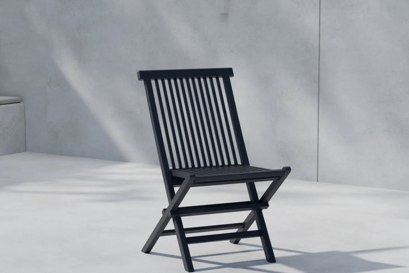 Fjôrd Tuinstoel Kenya Teak Zwart