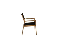 Fjôrd Tuinstoel Little Zwart Touw Acacia