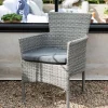 Fjôrd Tuinstoel Malina Aluminium Grijs Wicker