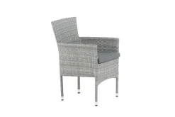 Fjôrd Tuinstoel Malina Aluminium Grijs Wicker