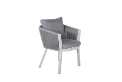 Fjôrd Tuinstoel Virya Grijs/Wit