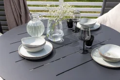 Fjôrd Tuintafel Alma Rond Zwart ⌀120cm