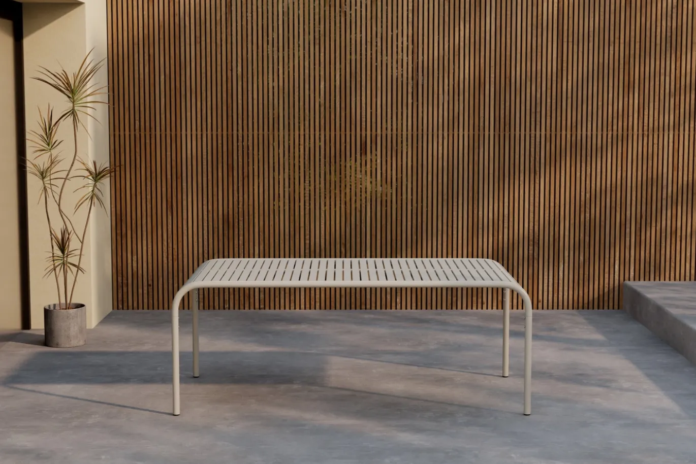Fjôrd Tuintafel Borneo Beige 200x100cm
