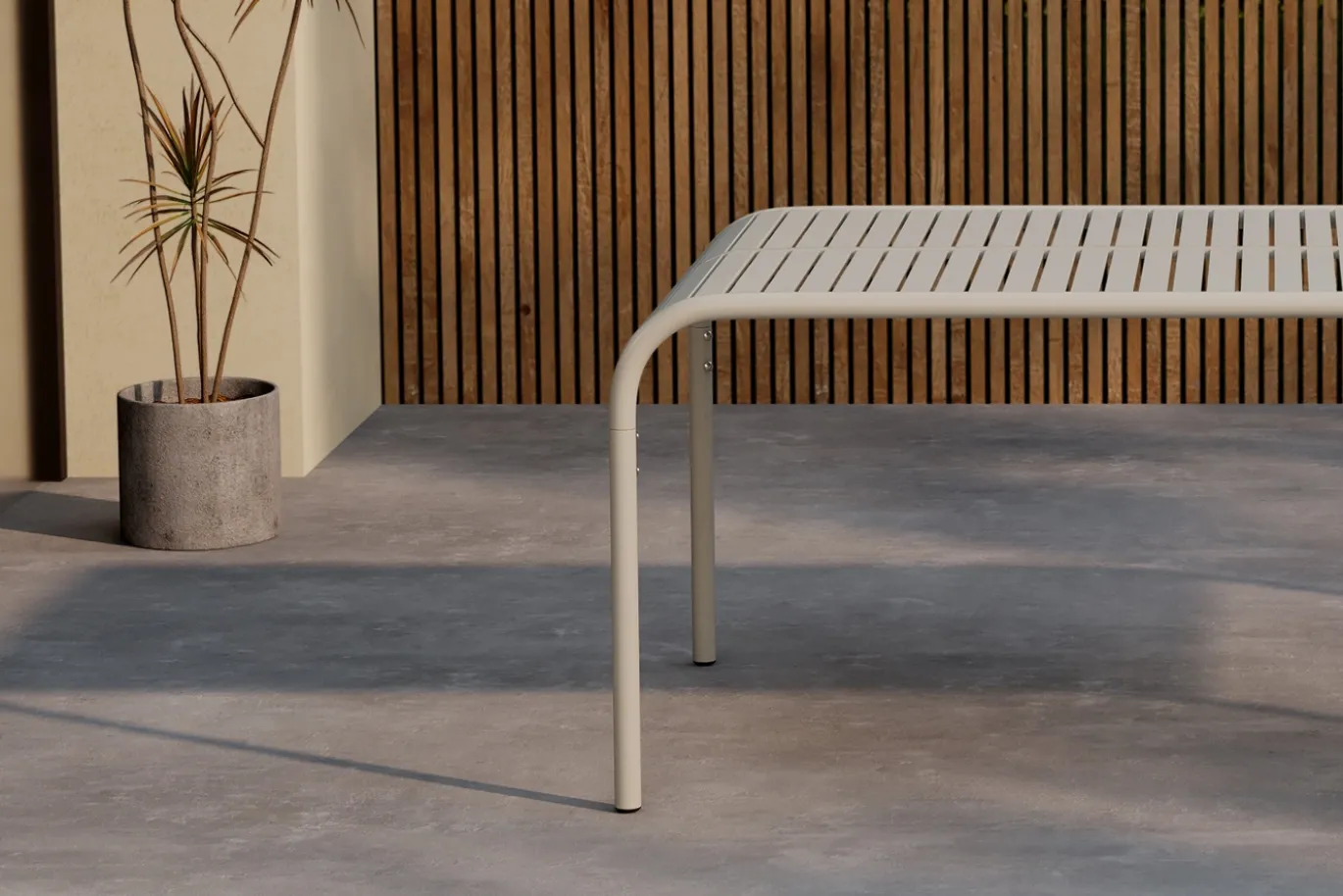 Fjôrd Tuintafel Borneo Beige 200x100cm