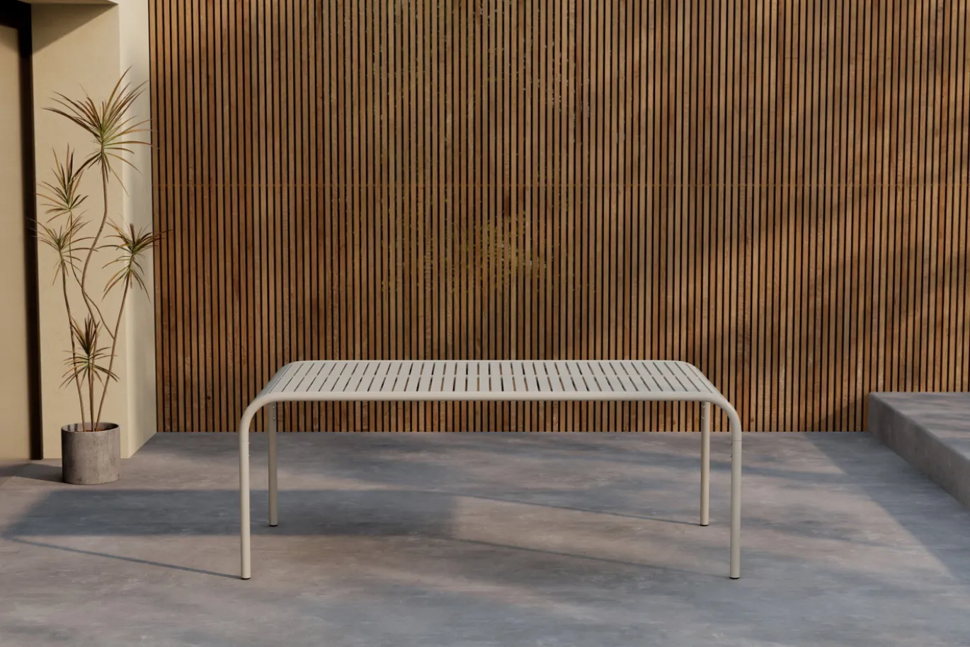 Fjôrd Tuintafel Borneo Beige 200x100cm