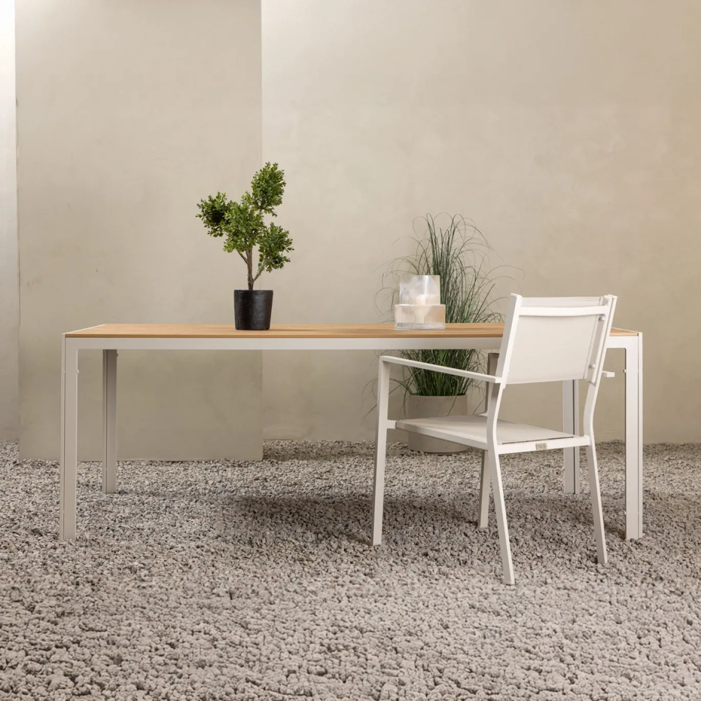 Fjôrd Tuintafel Break Beige 205x90cm